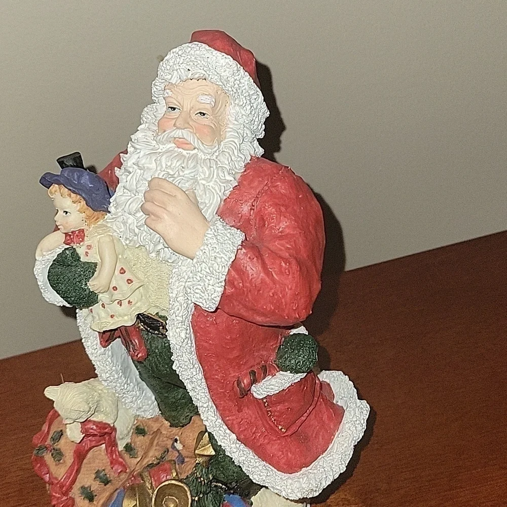 VINTAGE Santa with gifts Decoration